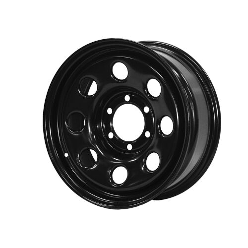 17X8 8X165.1 ET25 CB121.3 BLACK STEEL WHEELBLACK STEEL WHEEL, SEAT